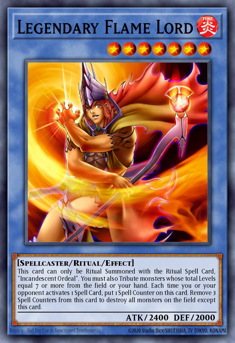 Legendary Flame Lord Yu-Gi-Oh card