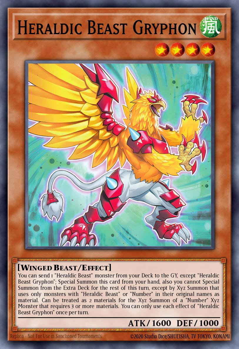 Heraldic Beast Gryphon Yu-Gi-Oh card