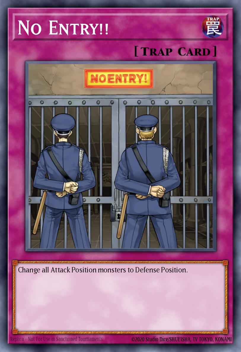 No Entry!! Yu-Gi-Oh card
