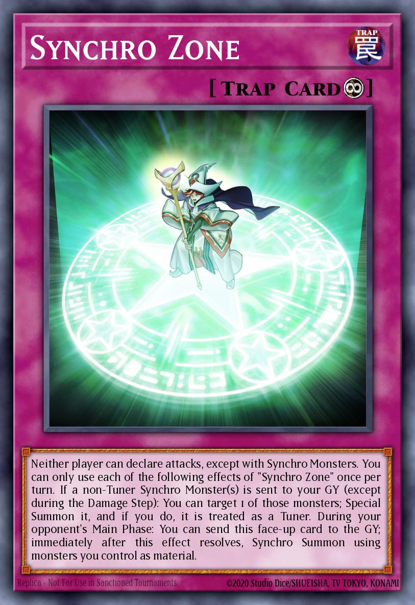 Synchro Zone Yu-Gi-Oh card