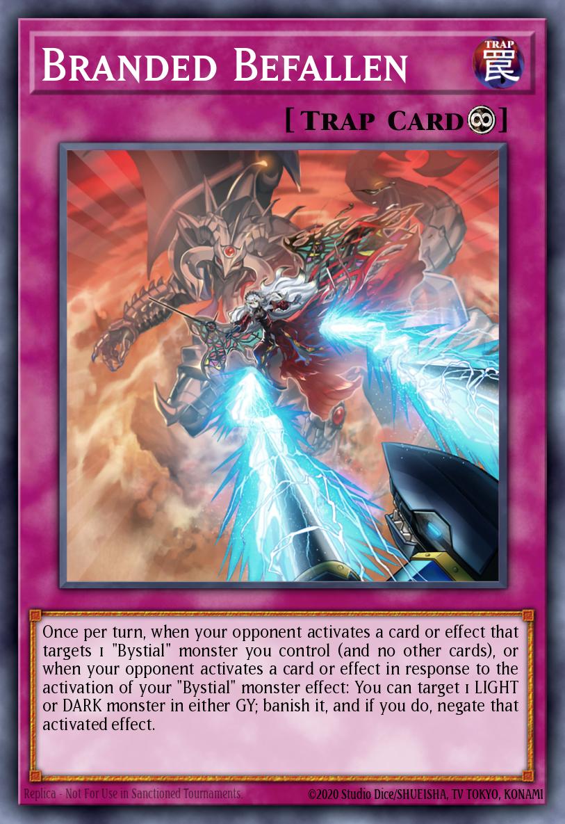 Branded Befallen Yu-Gi-Oh card