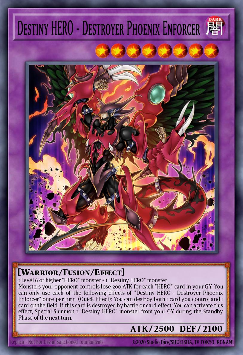 Destiny HERO - Destroyer Phoenix Enforcer Yu-Gi-Oh card