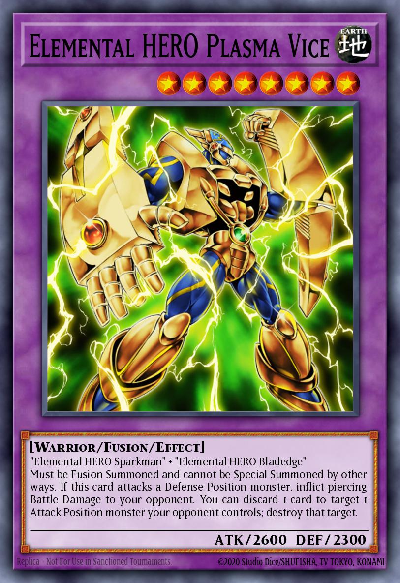 Elemental HERO Plasma Vice Yu-Gi-Oh card