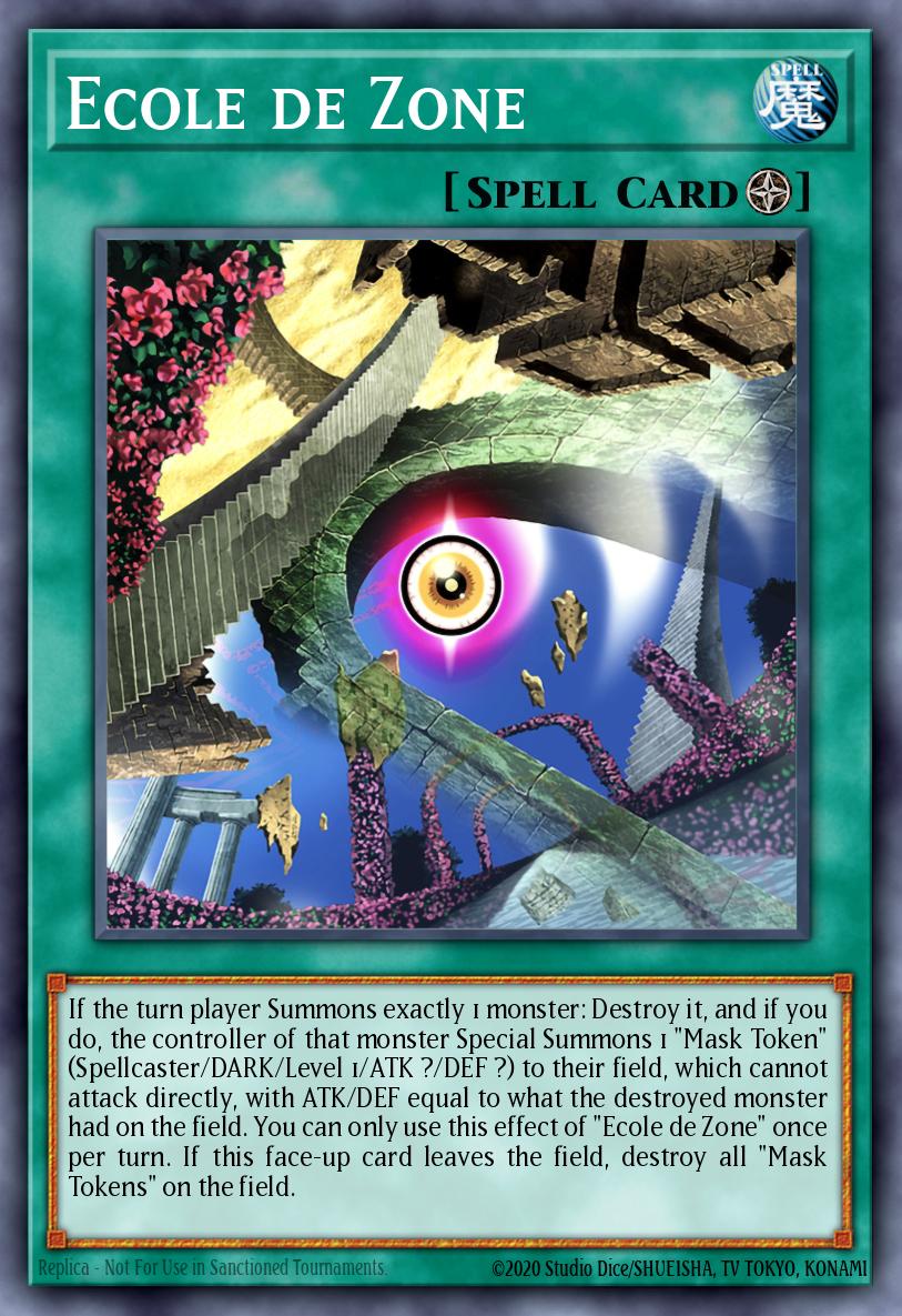 Ecole de Zone Yu-Gi-Oh card