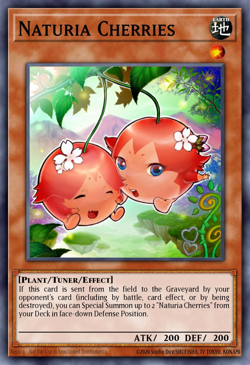 Naturia Cherries Yu-Gi-Oh card