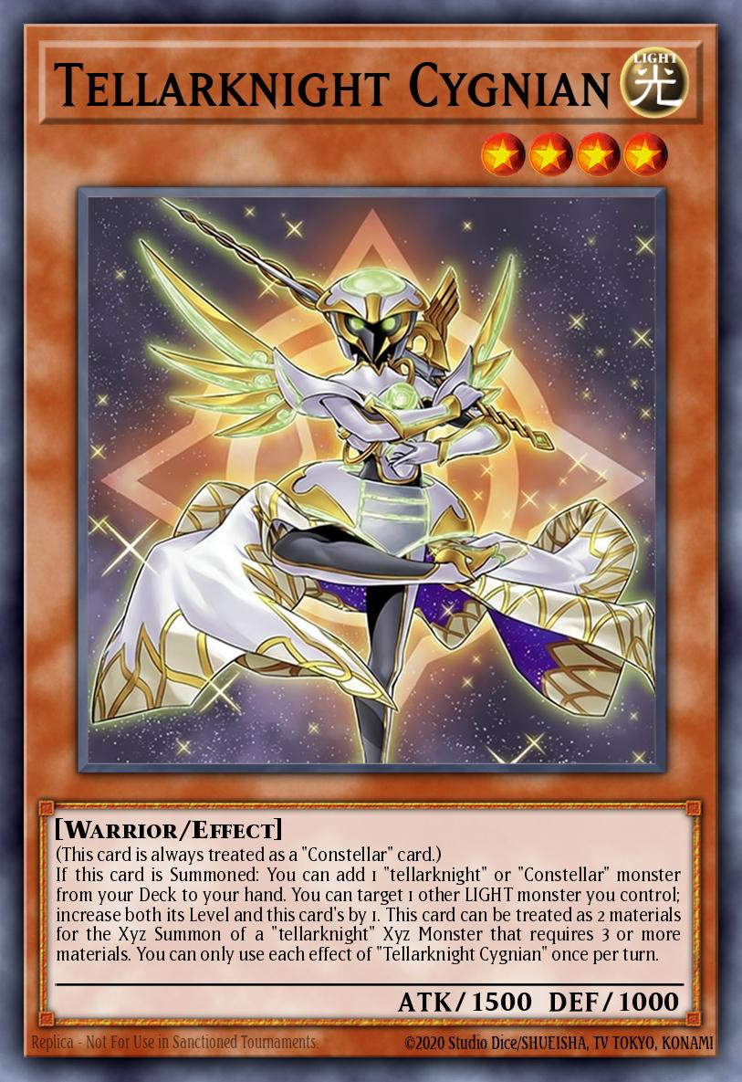 Tellarknight Cygnian Yu-Gi-Oh card