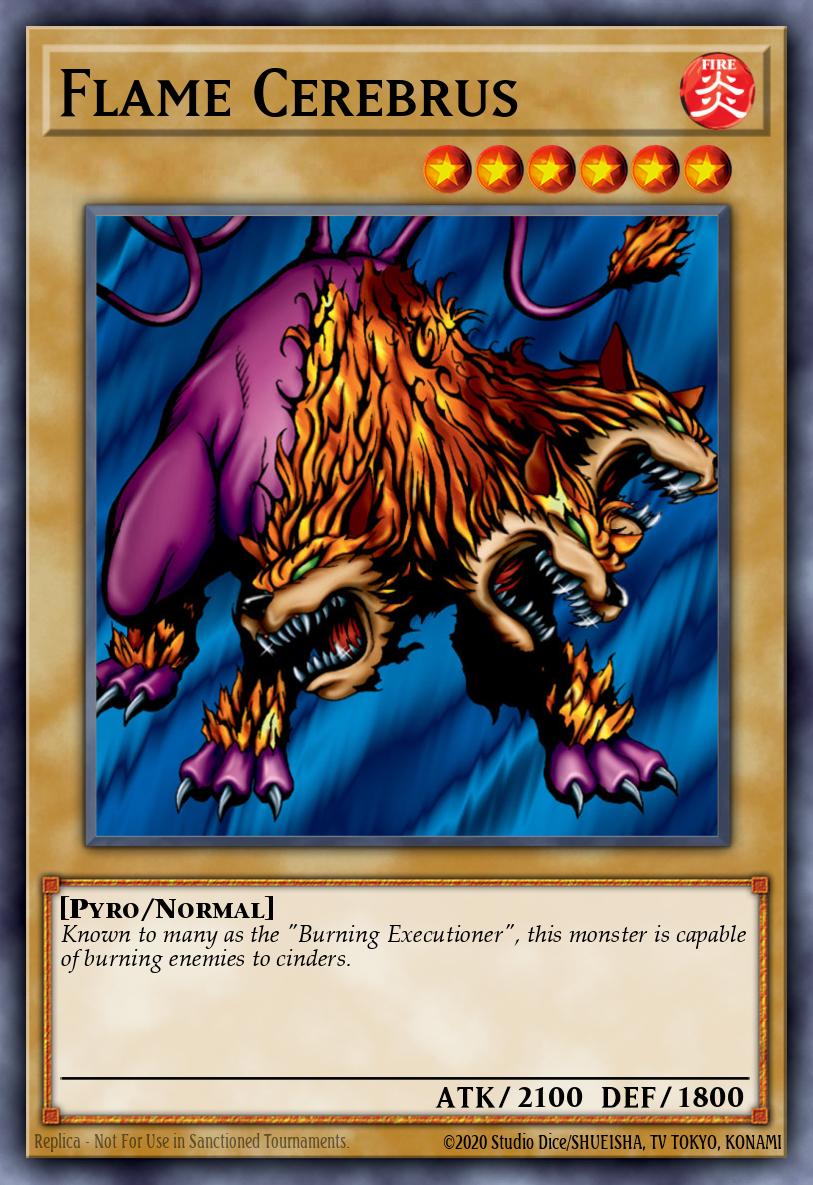 Flame Cerebrus Yu-Gi-Oh card