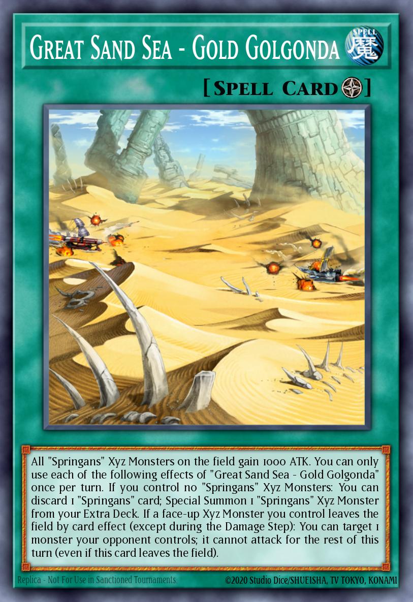 Great Sand Sea - Gold Golgonda Yu-Gi-Oh card