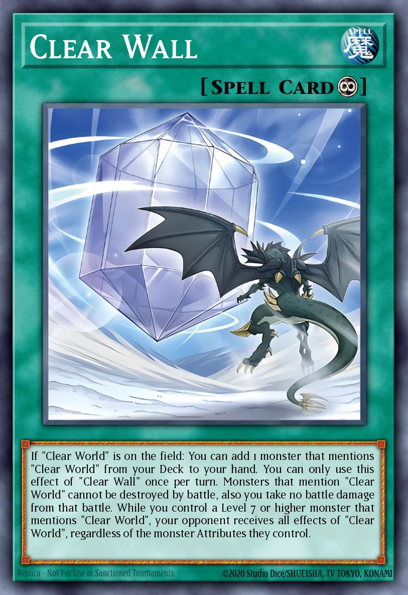 Clear Wall Yu-Gi-Oh card