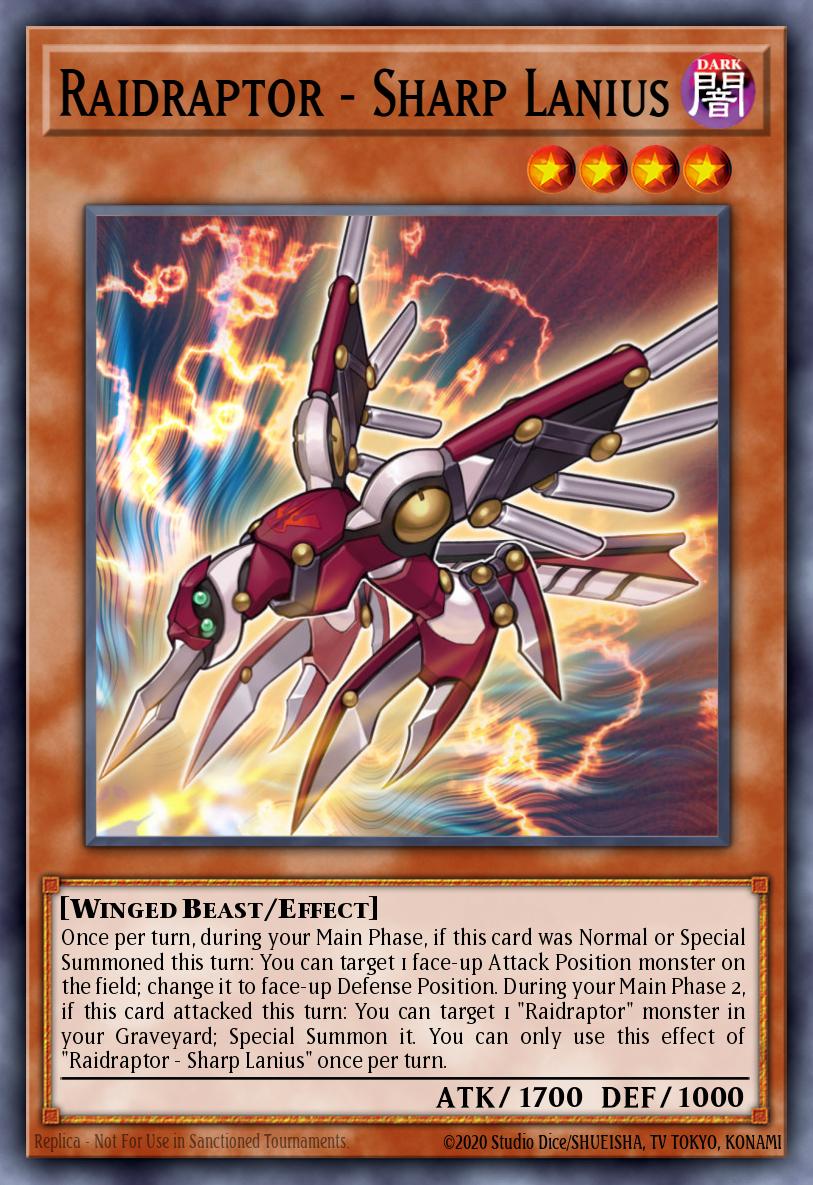 Raidraptor - Sharp Lanius Yu-Gi-Oh card