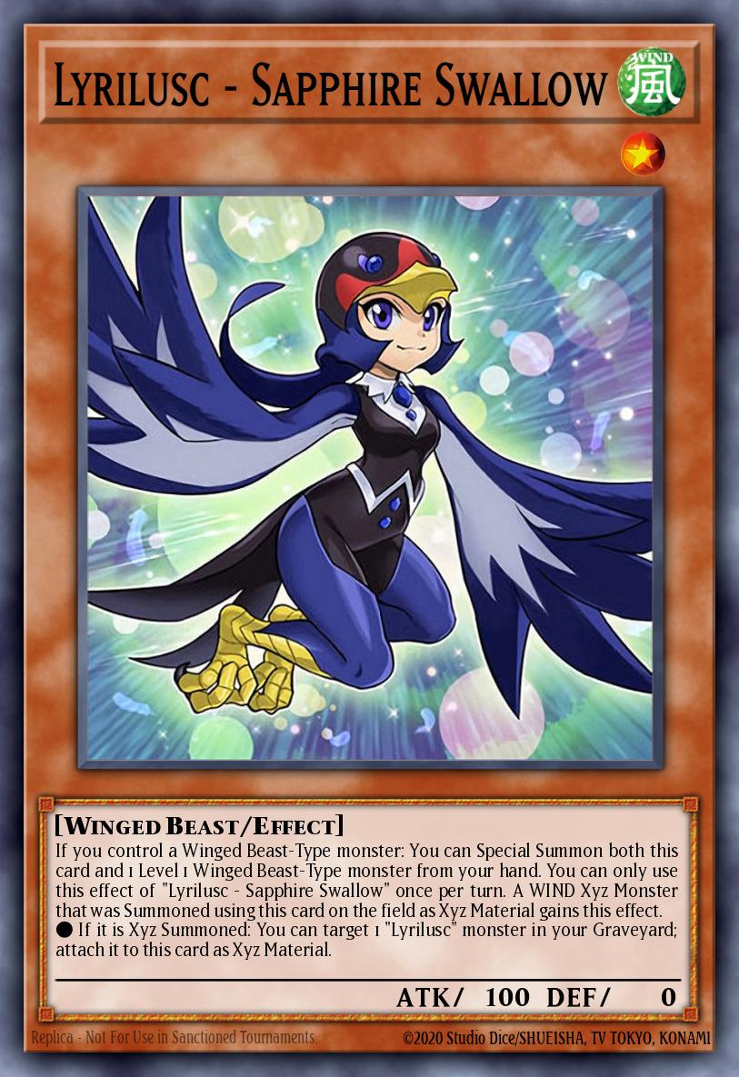 Lyrilusc - Sapphire Swallow Yu-Gi-Oh card