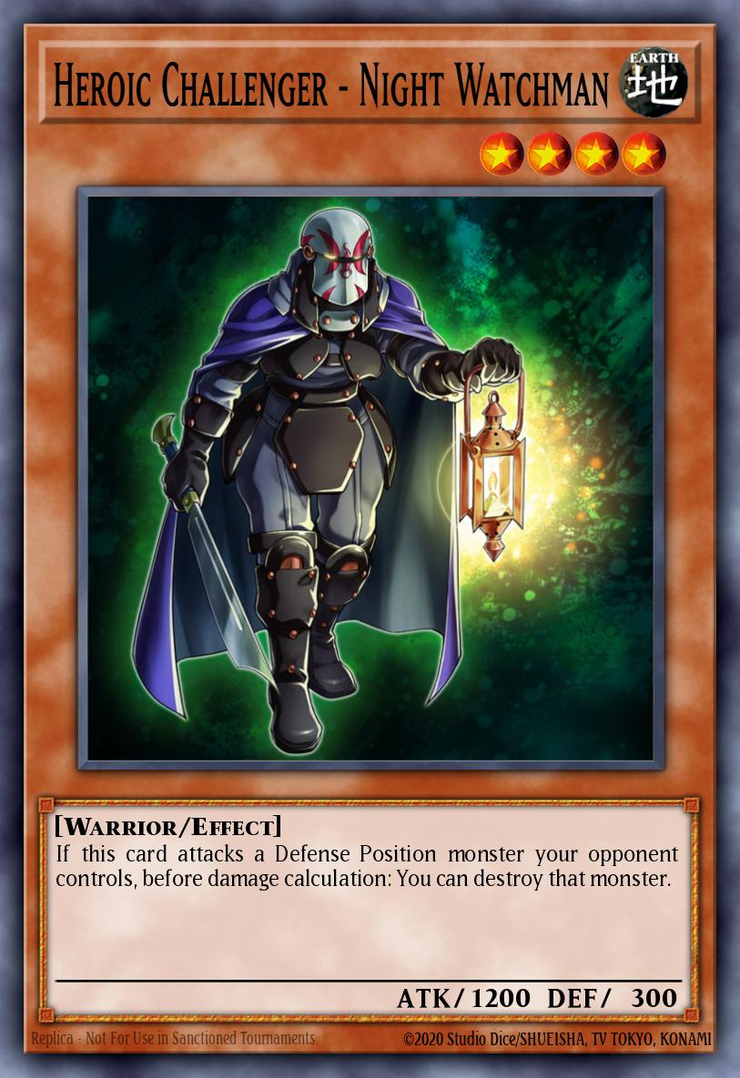 Heroic Challenger - Night Watchman Yu-Gi-Oh card