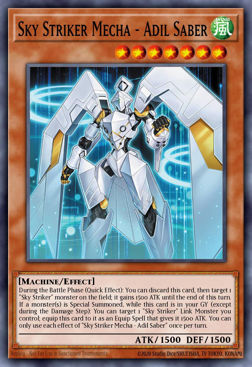 Sky Striker Mecha - Adil Saber Yu-Gi-Oh card