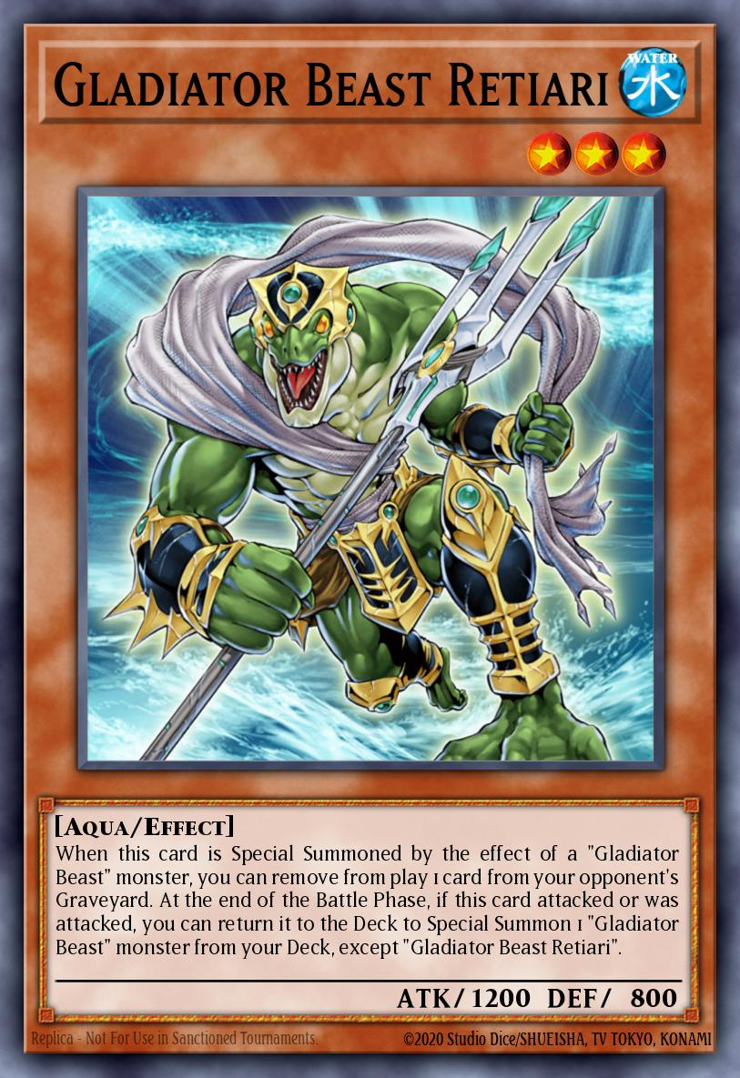 Gladiator Beast Retiari Yu-Gi-Oh card