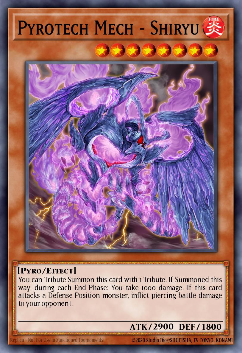 Pyrotech Mech - Shiryu Yu-Gi-Oh card