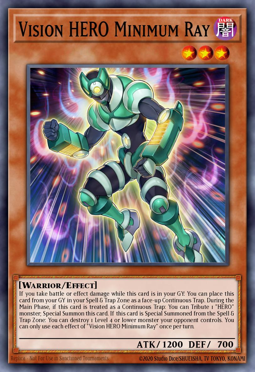 Vision HERO Minimum Ray Yu-Gi-Oh card