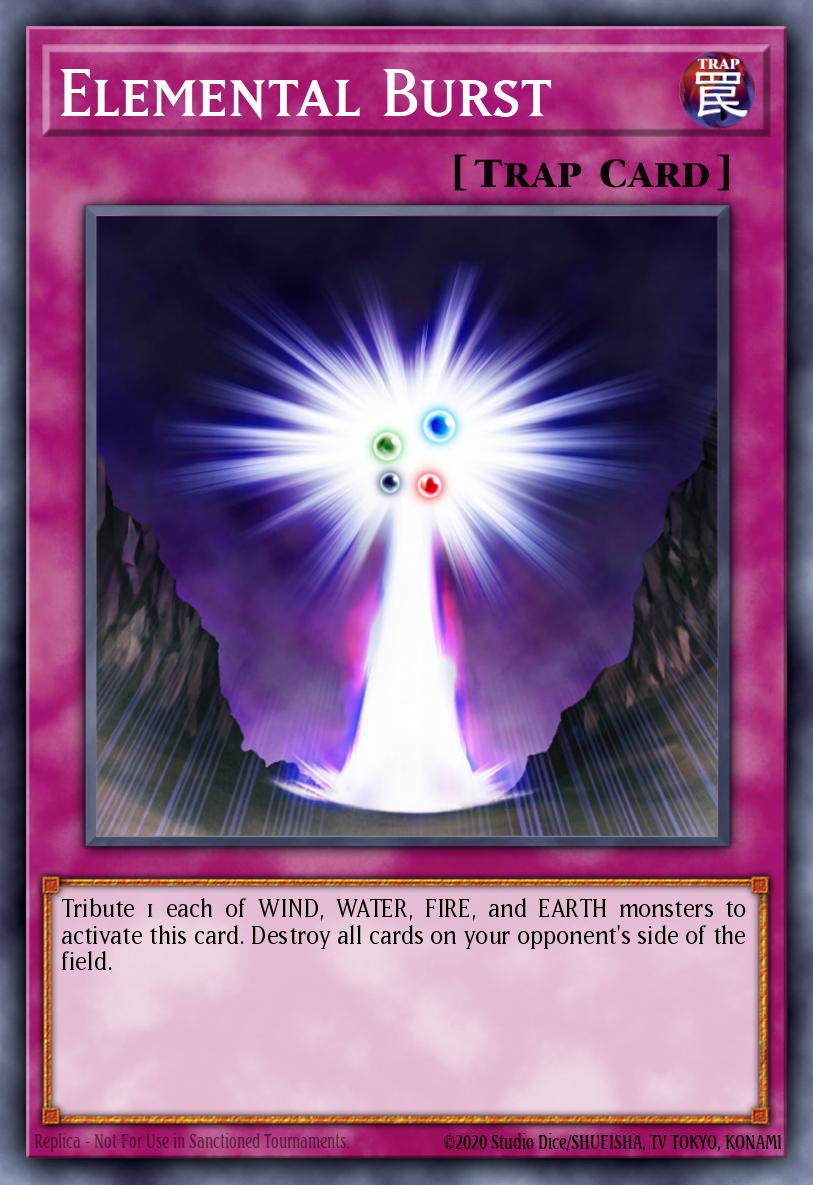Elemental Burst Yu-Gi-Oh card