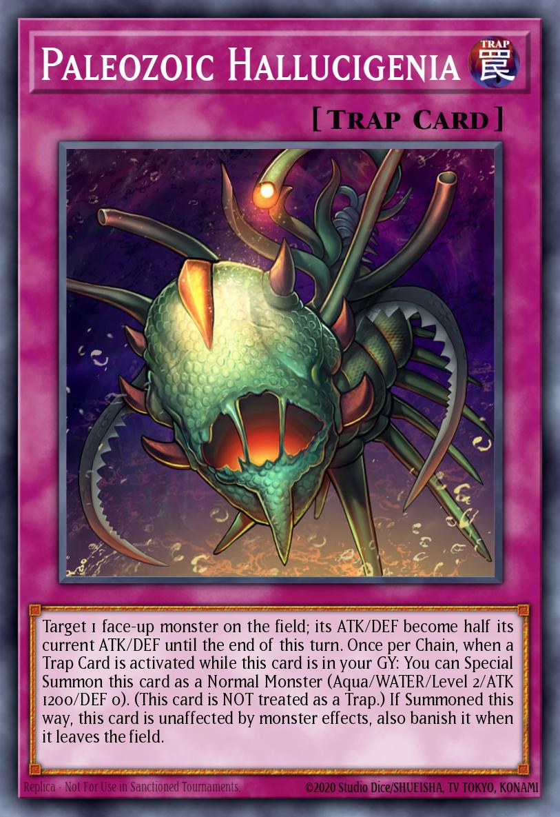 Paleozoic Hallucigenia Yu-Gi-Oh card