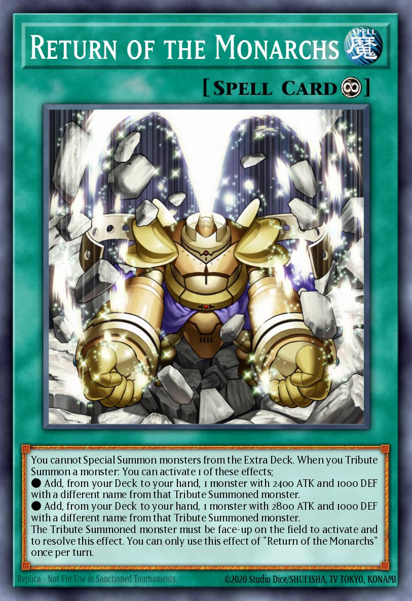 Return of the Monarchs Yu-Gi-Oh card