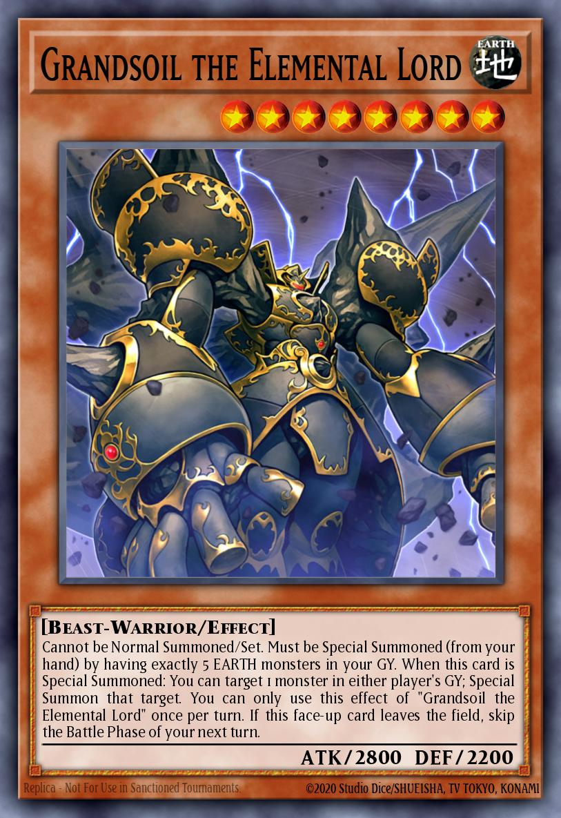 Grandsoil the Elemental Lord Yu-Gi-Oh card