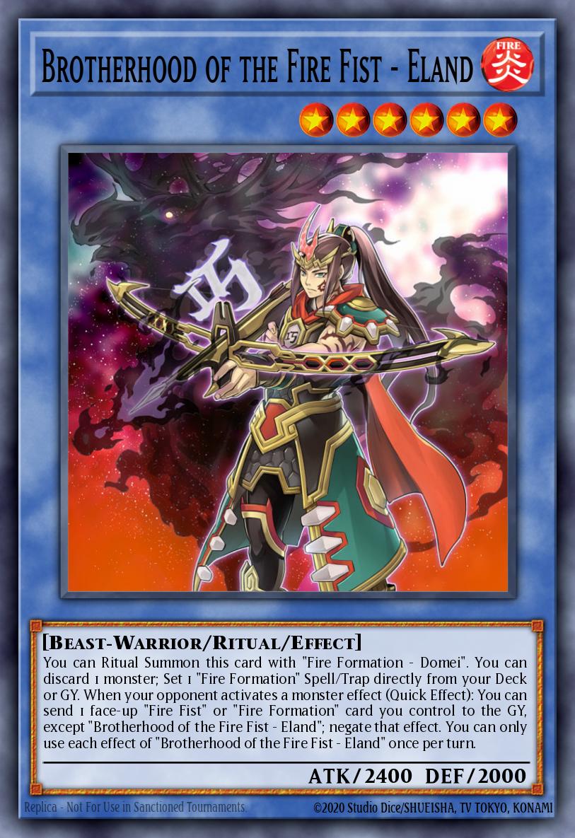 Brotherhood of the Fire Fist - Eland Yu-Gi-Oh card