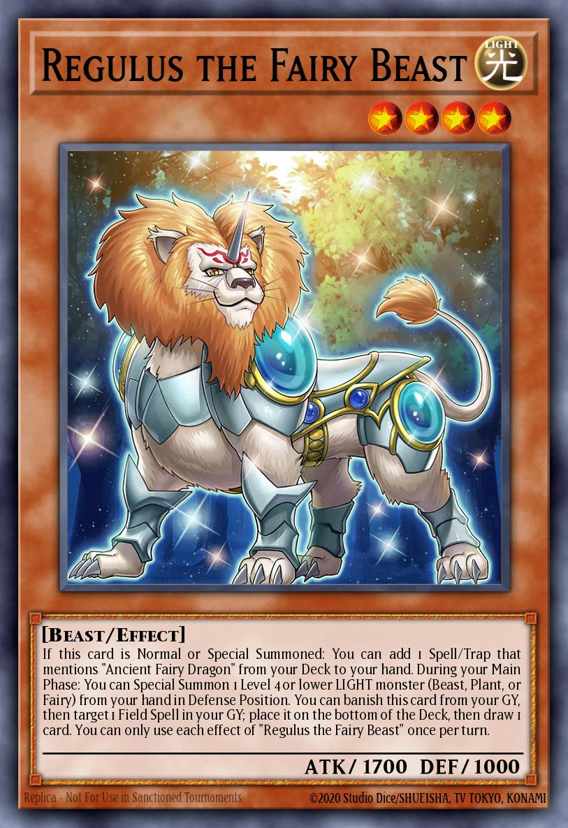 Regulus the Fairy Beast Yu-Gi-Oh card