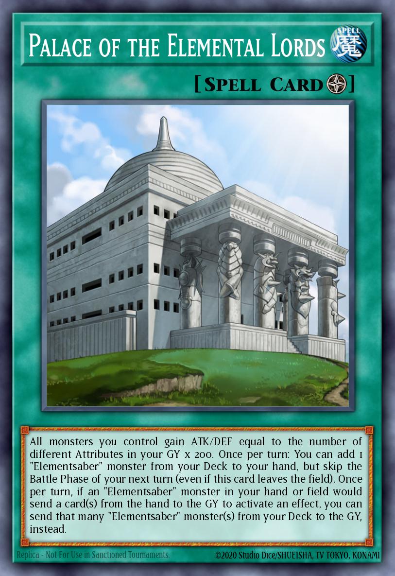 Palace of the Elemental Lords Yu-Gi-Oh card