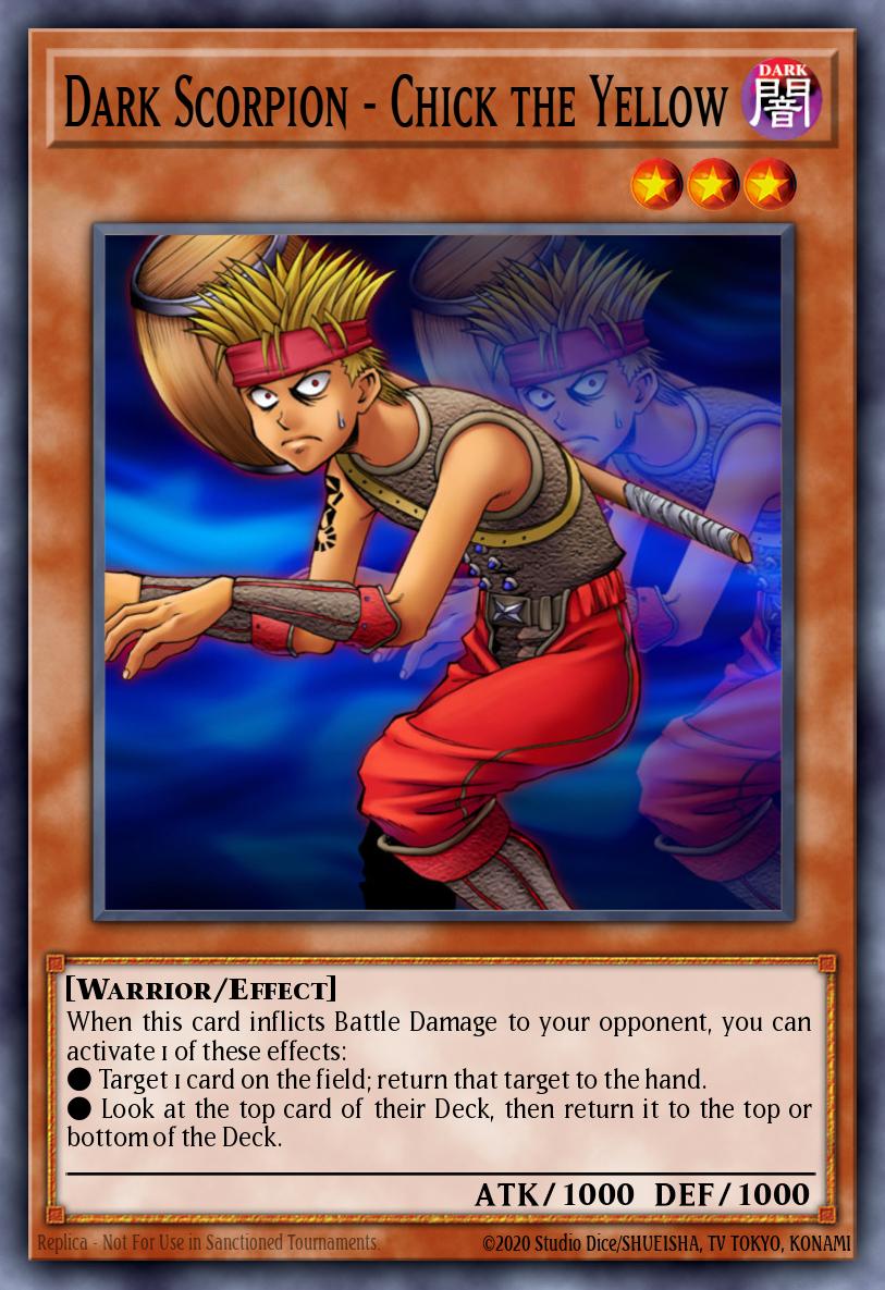 Dark Scorpion - Chick the Yellow Yu-Gi-Oh card