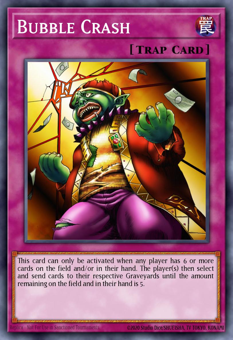Bubble Crash Yu-Gi-Oh card