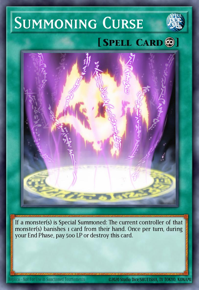 Summoning Curse Yu-Gi-Oh card