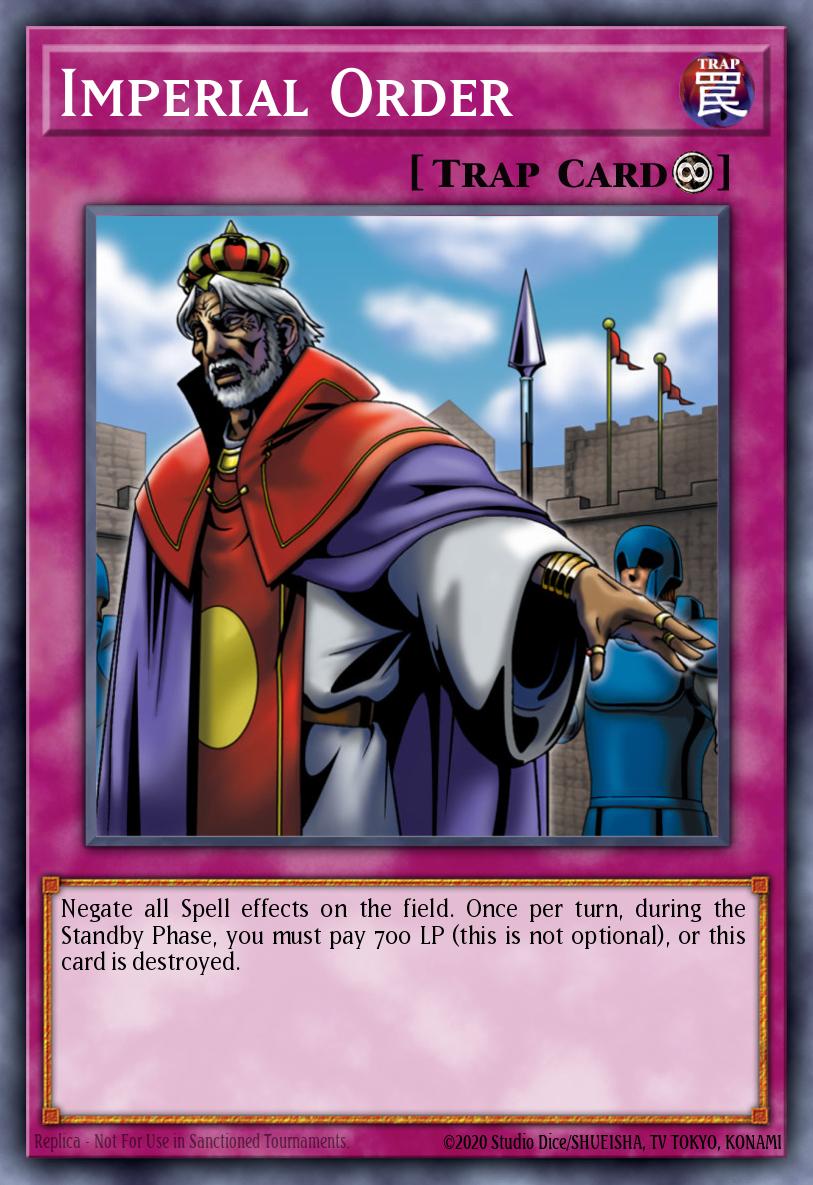 Imperial Order Yu-Gi-Oh card