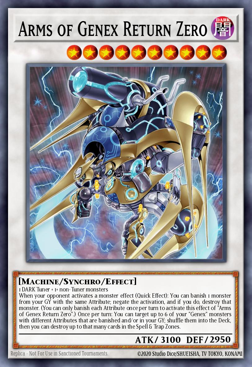 Arms of Genex Return Zero Yu-Gi-Oh card