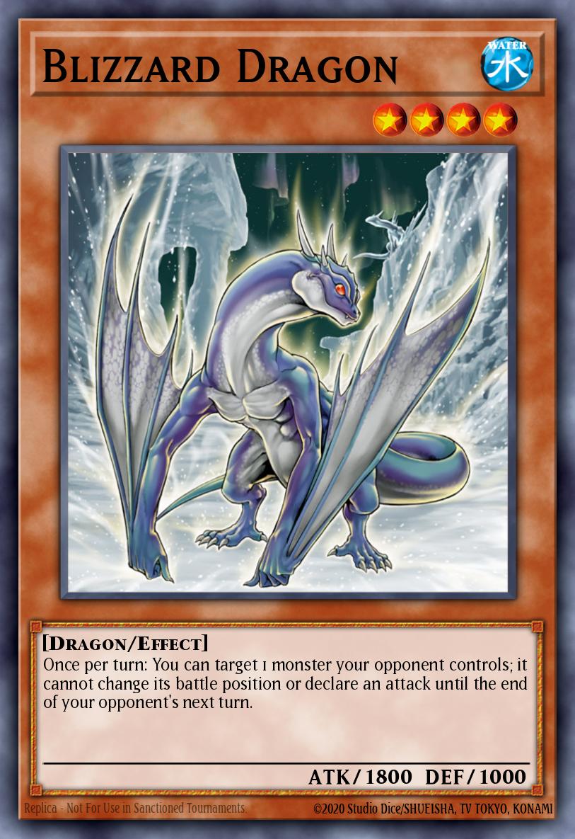 Blizzard Dragon Yu-Gi-Oh card