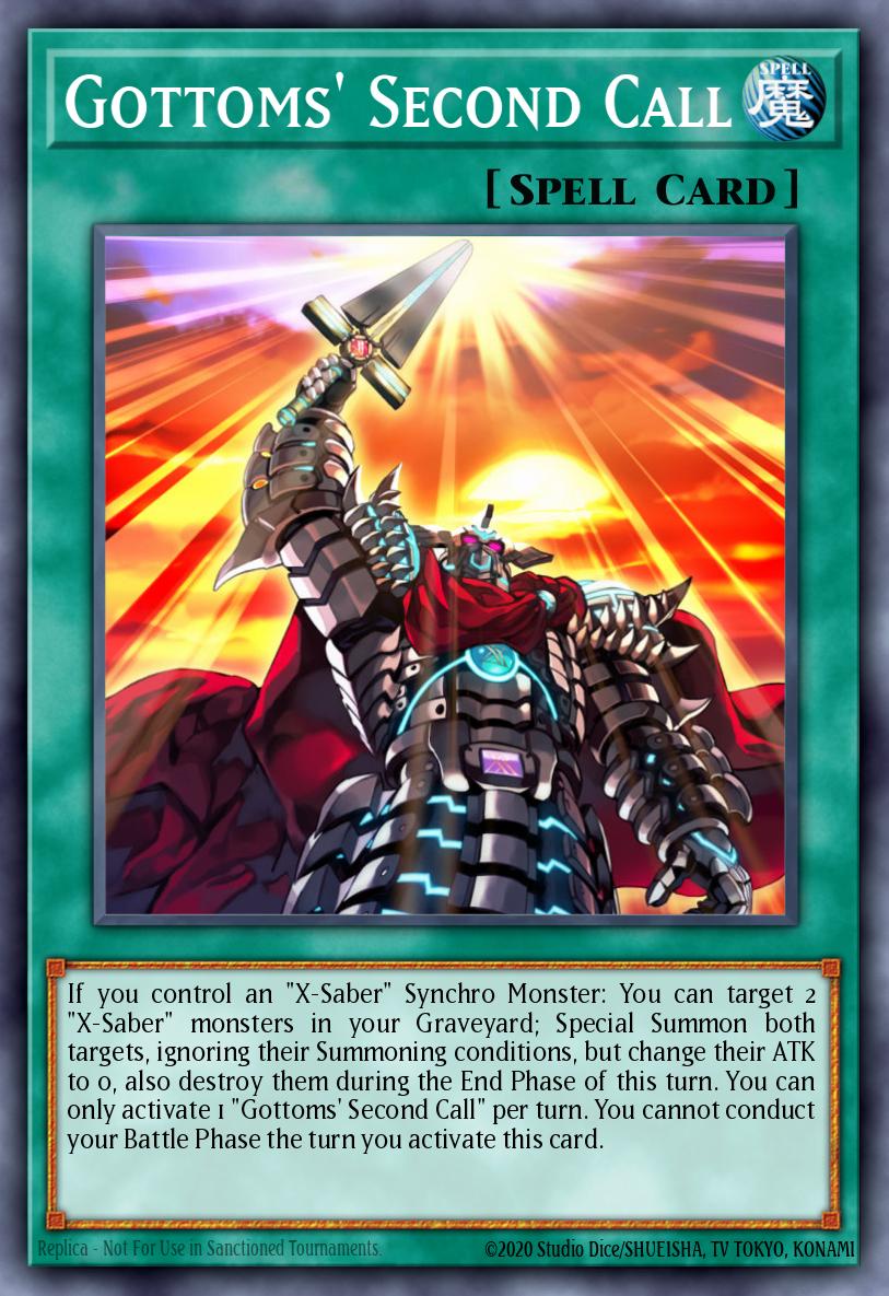 Gottoms' Second Call Yu-Gi-Oh card