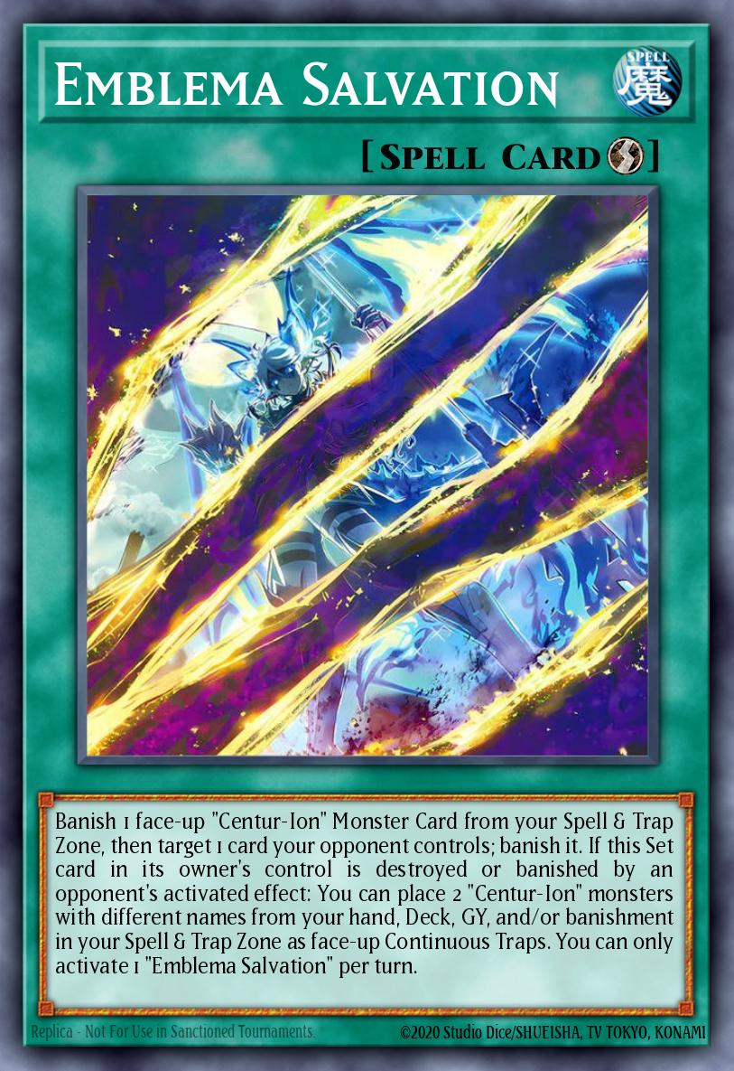 Emblema Salvation Yu-Gi-Oh card