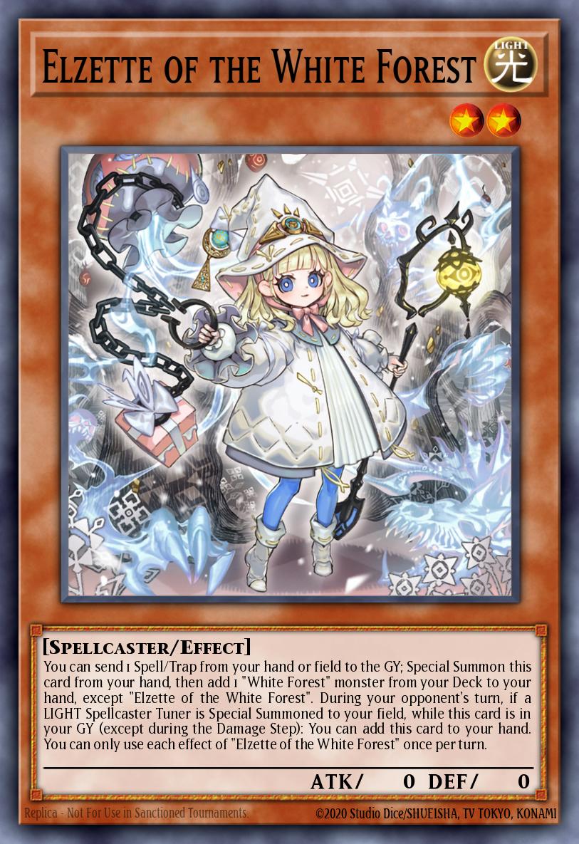 Elzette of the White Forest Yu-Gi-Oh card