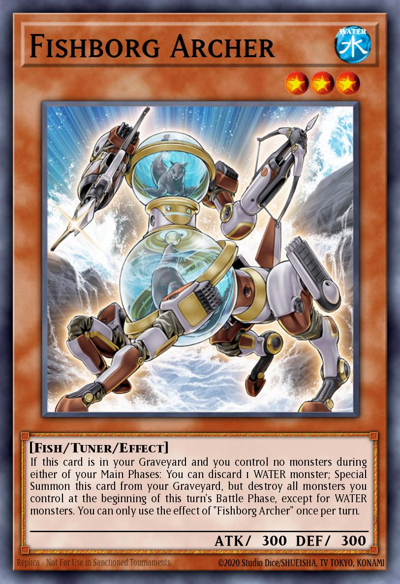 Fishborg Archer Yu-Gi-Oh card