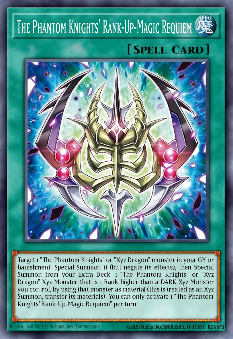 The Phantom Knights' Rank-Up-Magic Requiem Yu-Gi-Oh card
