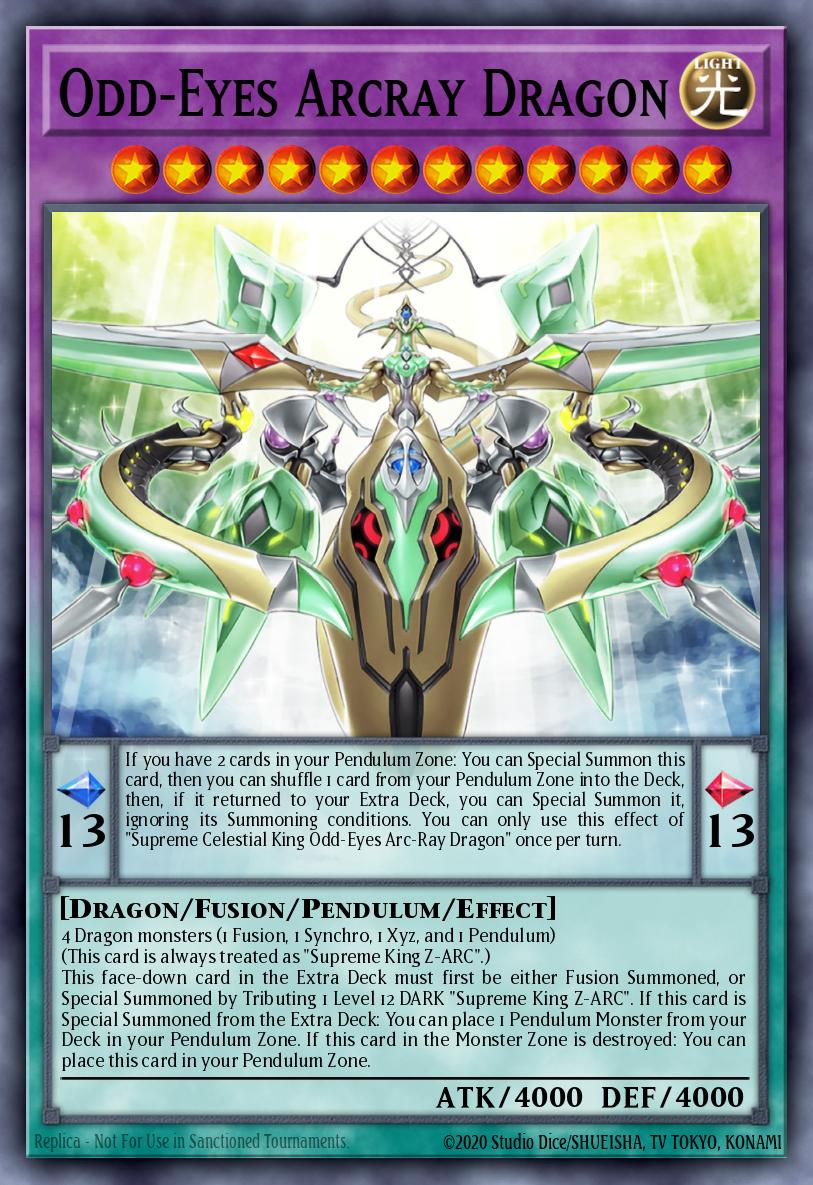 Odd-Eyes Arcray Dragon Yu-Gi-Oh card