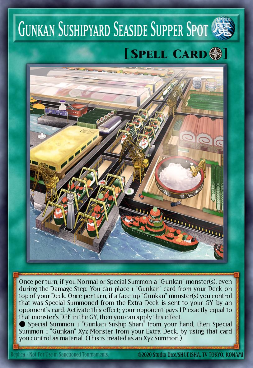 Gunkan Sushipyard Seaside Supper Spot Yu-Gi-Oh card