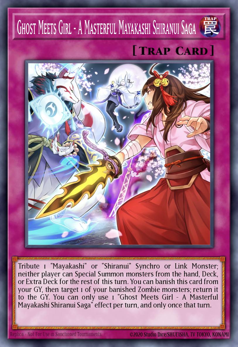 Ghost Meets Girl - A Masterful Mayakashi Shiranui Saga Yu-Gi-Oh card