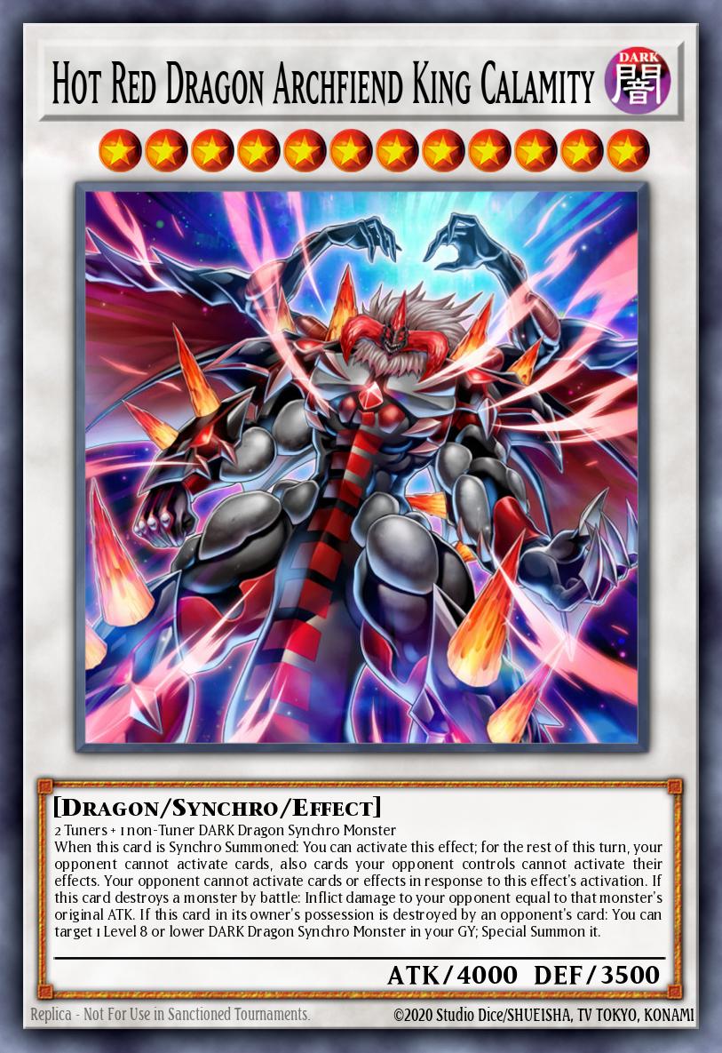 Hot Red Dragon Archfiend King Calamity Yu-Gi-Oh card