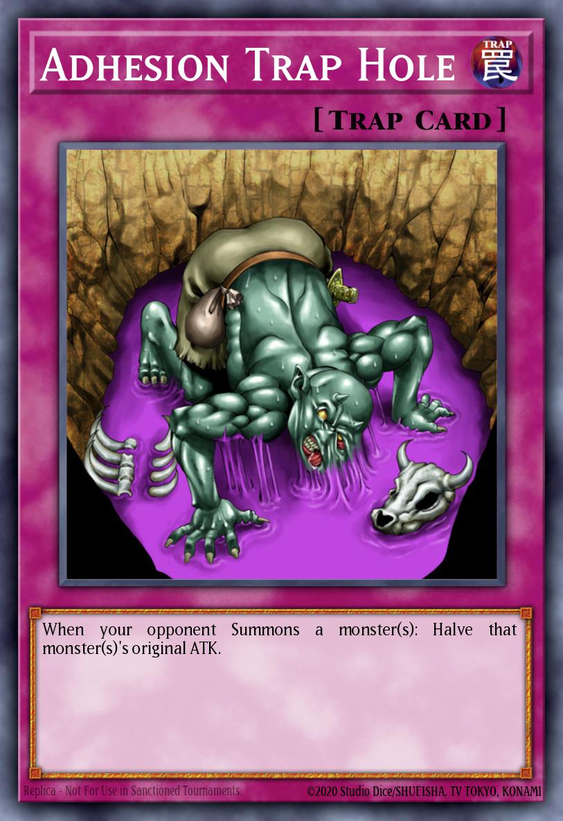 Adhesion Trap Hole Yu-Gi-Oh card