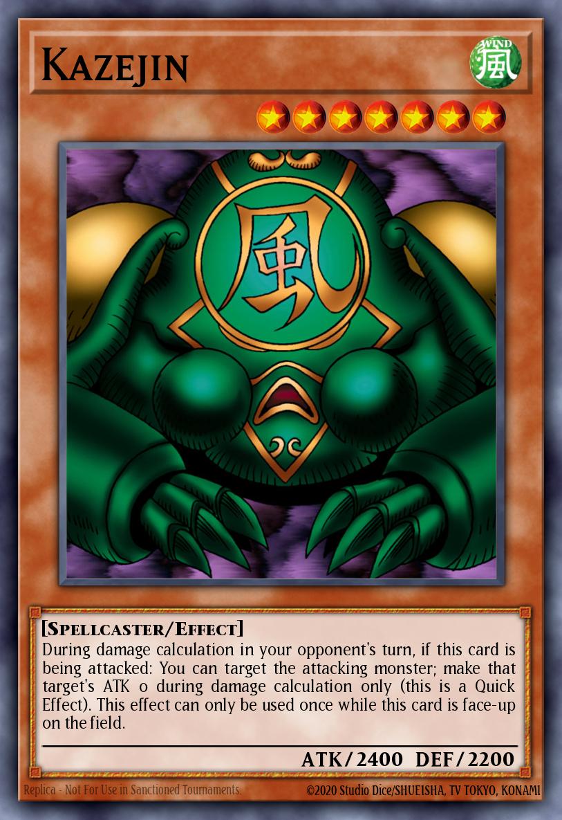 Kazejin Yu-Gi-Oh card