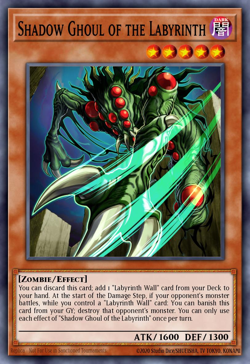 Shadow Ghoul of the Labyrinth Yu-Gi-Oh card