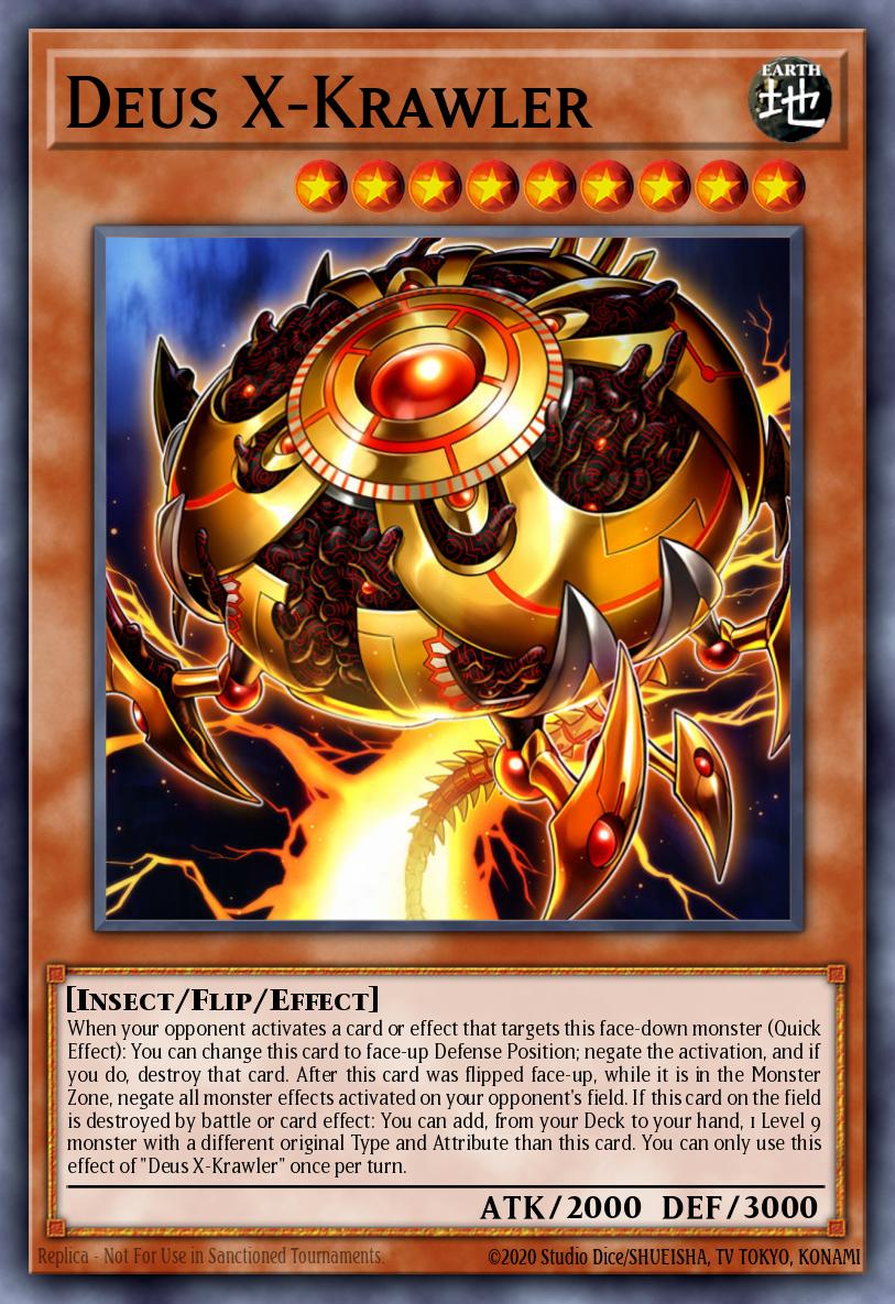 Deus X-Krawler Yu-Gi-Oh card