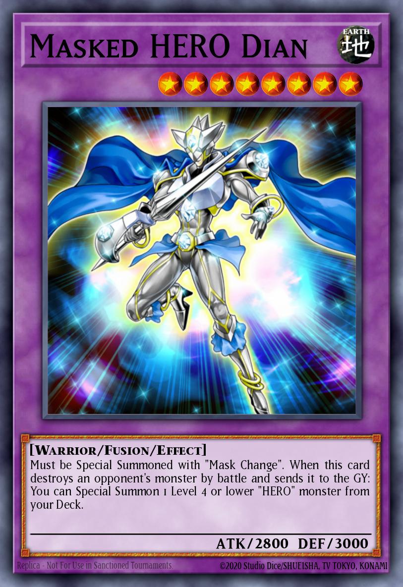 Masked HERO Dian Yu-Gi-Oh card