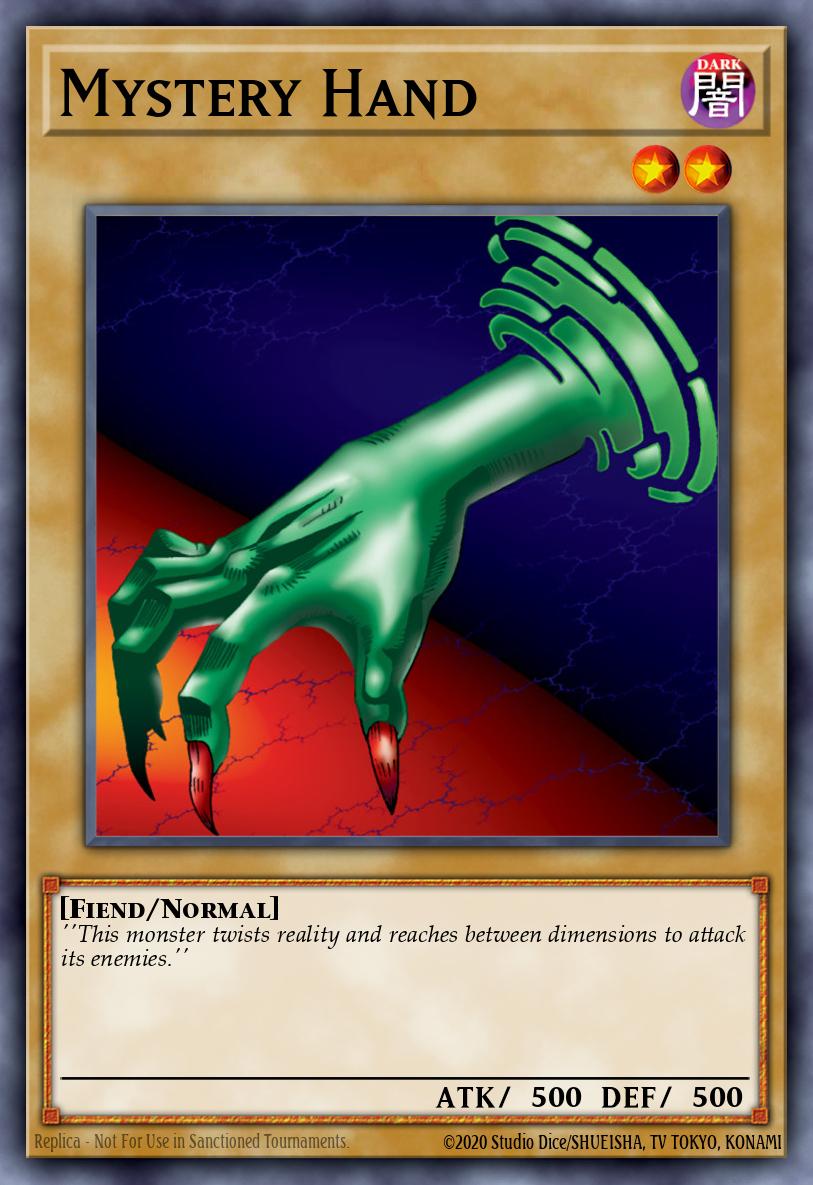 Mystery Hand Yu-Gi-Oh card