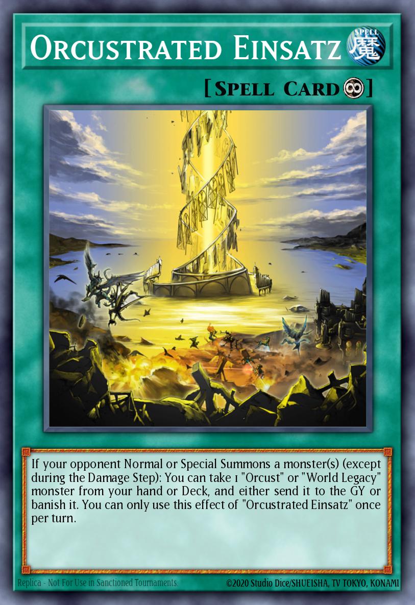 Orcustrated Einsatz Yu-Gi-Oh card