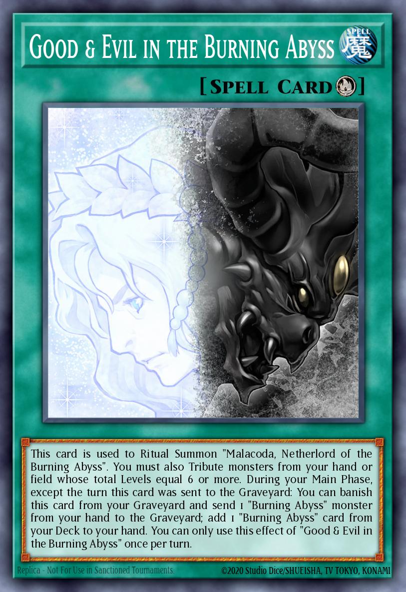 Good & Evil in the Burning Abyss Yu-Gi-Oh card